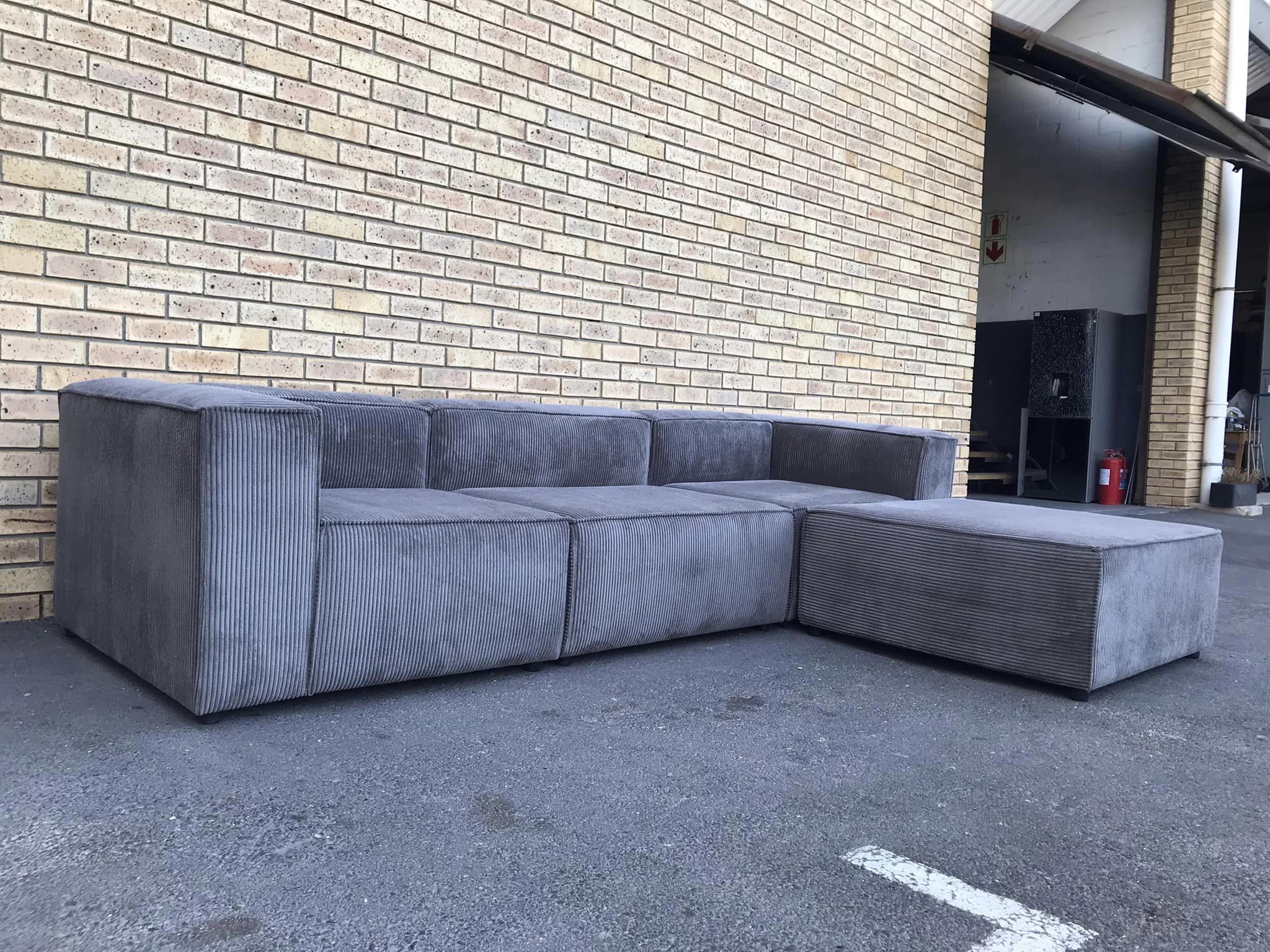 New XL 3.5m 4 Piece Chanel Modular Sofa Corduroy any color - Image 4