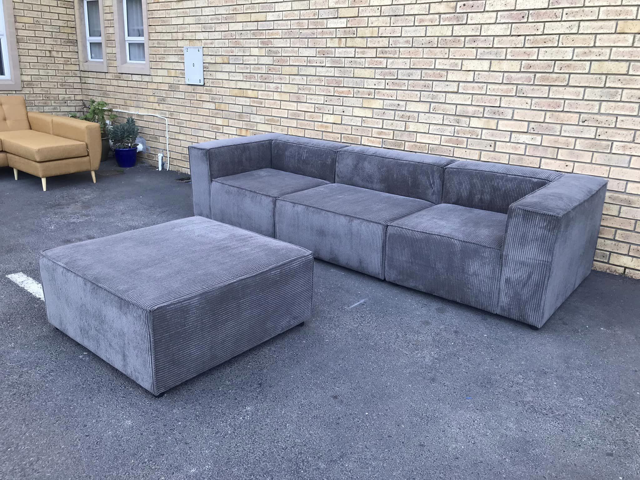 New XL 3.5m 4 Piece Chanel Modular Sofa Corduroy any color - Image 3