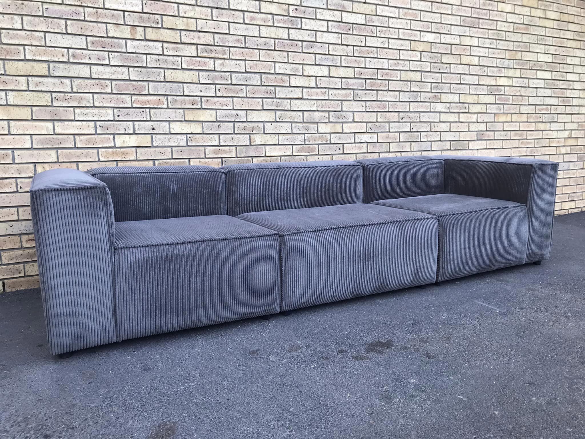 New XL 3.5m 4 Piece Chanel Modular Sofa Corduroy any color - Image 2